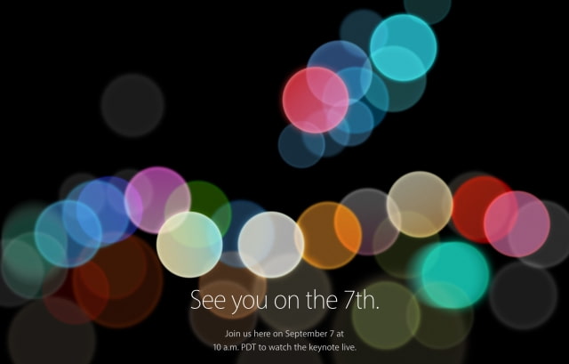 Live Blog of Apple&#039;s September 2016 iPhone Event