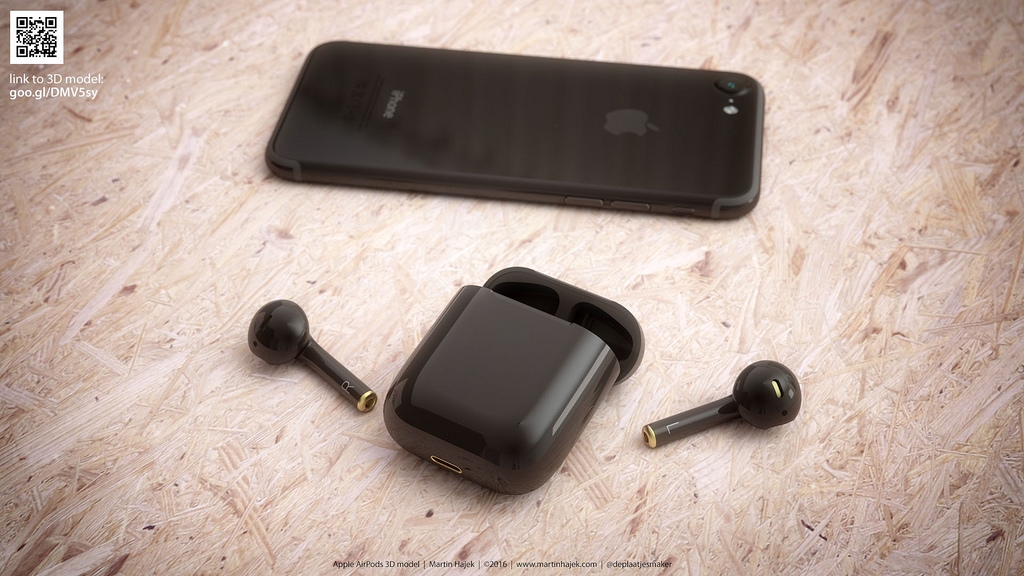 This is What Apple&#039;s AirPods Would Look Like in Jet Black [Renders]