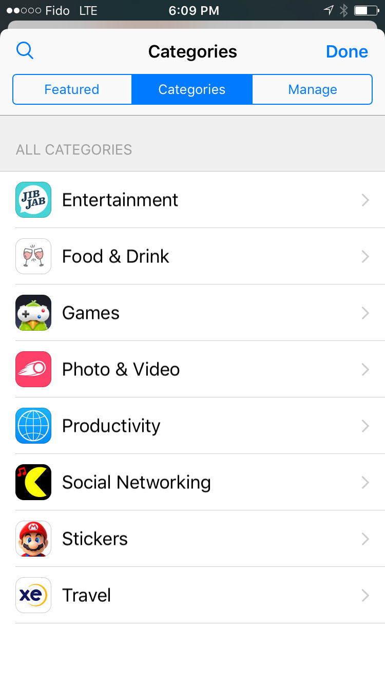 Apple Updates Messages App Store With Categories