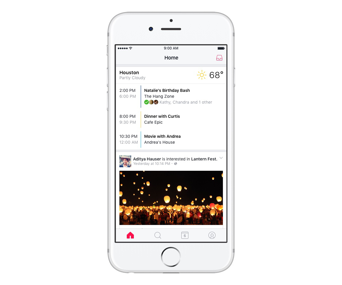 Facebook Releases New &#039;Events&#039; App for iPhone [Video]