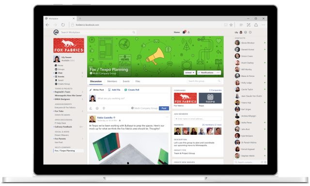 Facebook Announces &#039;Workplace&#039; is Now Available to Any Company