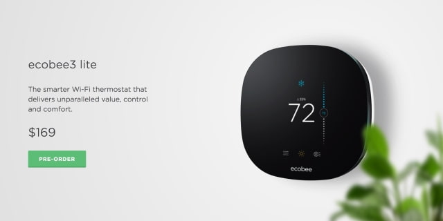 Ecobee Launches New HomeKit Compatible ecobee3 lite Smart Thermostat