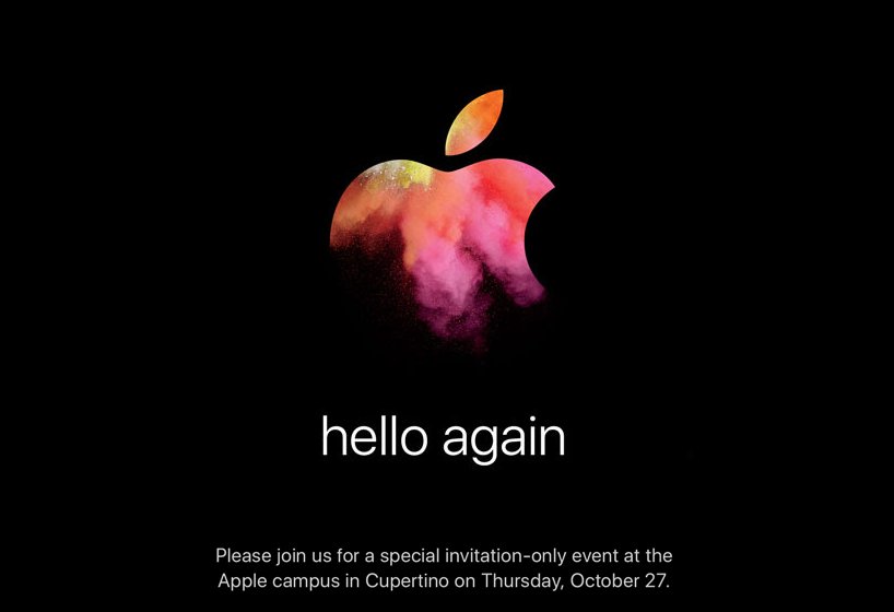 Apple Officially Announces October 27th Mac Event: &#039;Hello Again&#039; [Image]