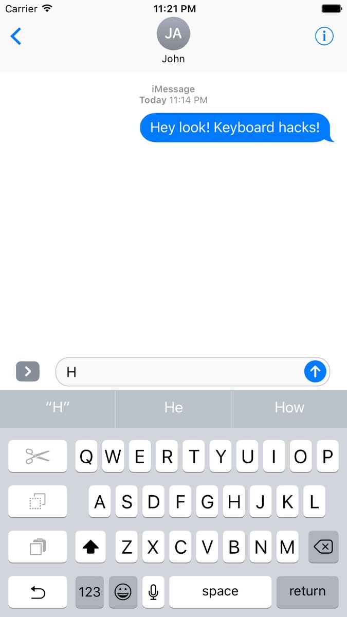 Tweak Enables Apple&#039;s Hidden One Handed Keyboard for iPhone