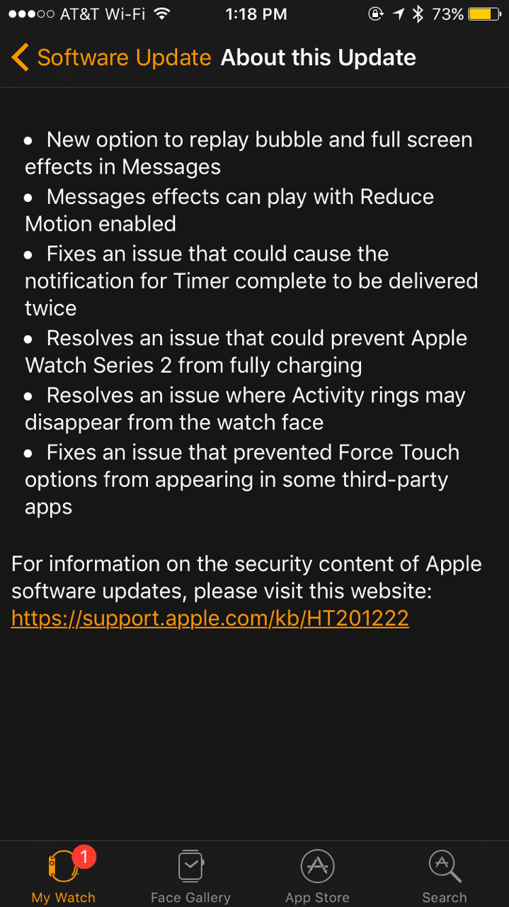 Apple Releases watchOS 3.1 [Download]