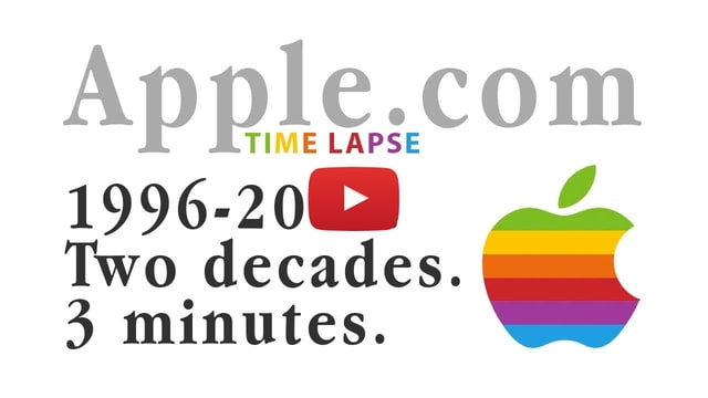 Apple.com Homepage Time Lapse: 2 Decades in 3 Minutes [Video] - iClarified