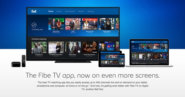 Bell Fibe TV Now Available on the Apple TV