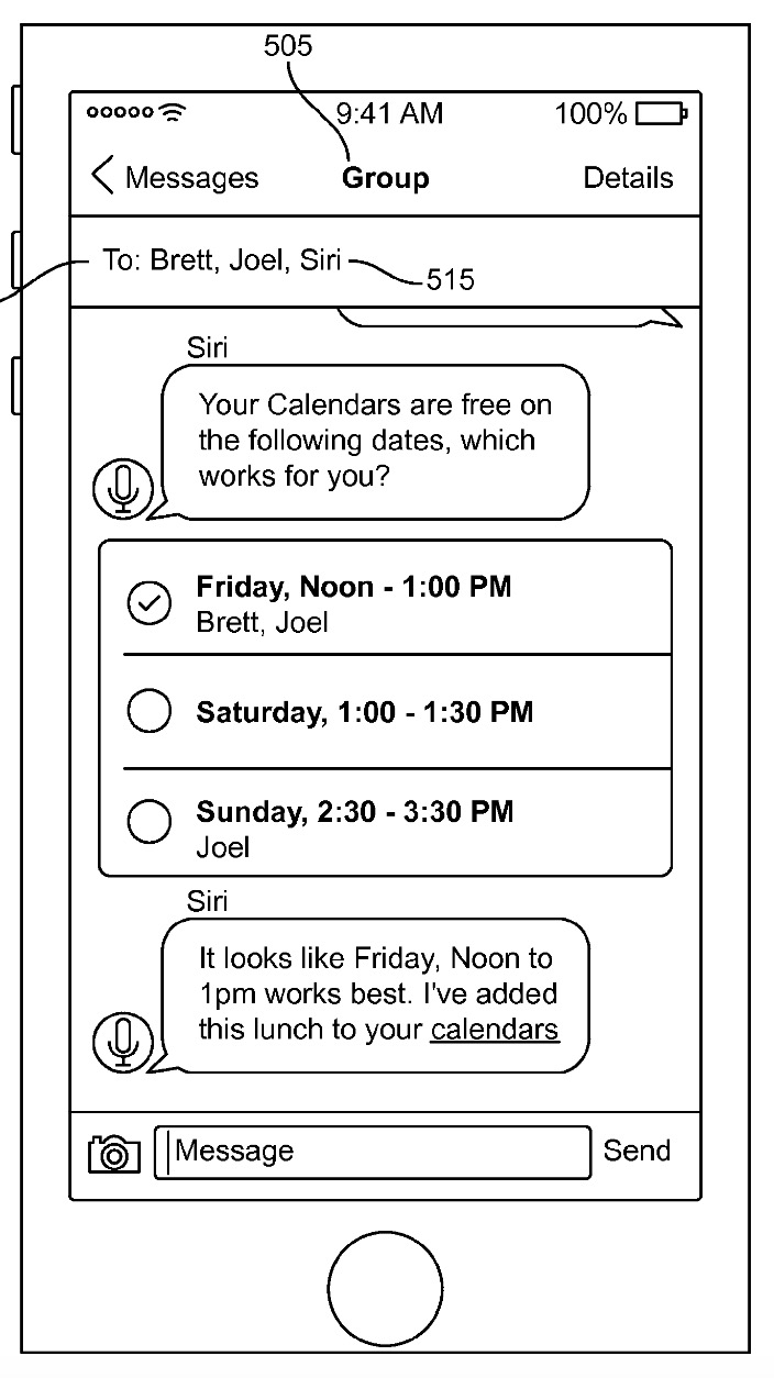 Apple Patent Integrates Siri Into Messages
