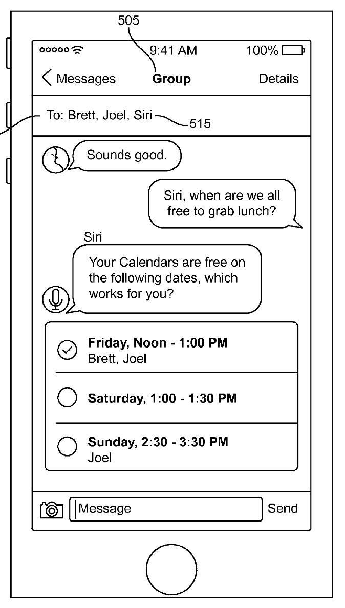 Apple Patent Integrates Siri Into Messages