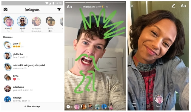 Instagram Announces Live Video for Stories, Disappearing Photos and Video in Instagram Direct