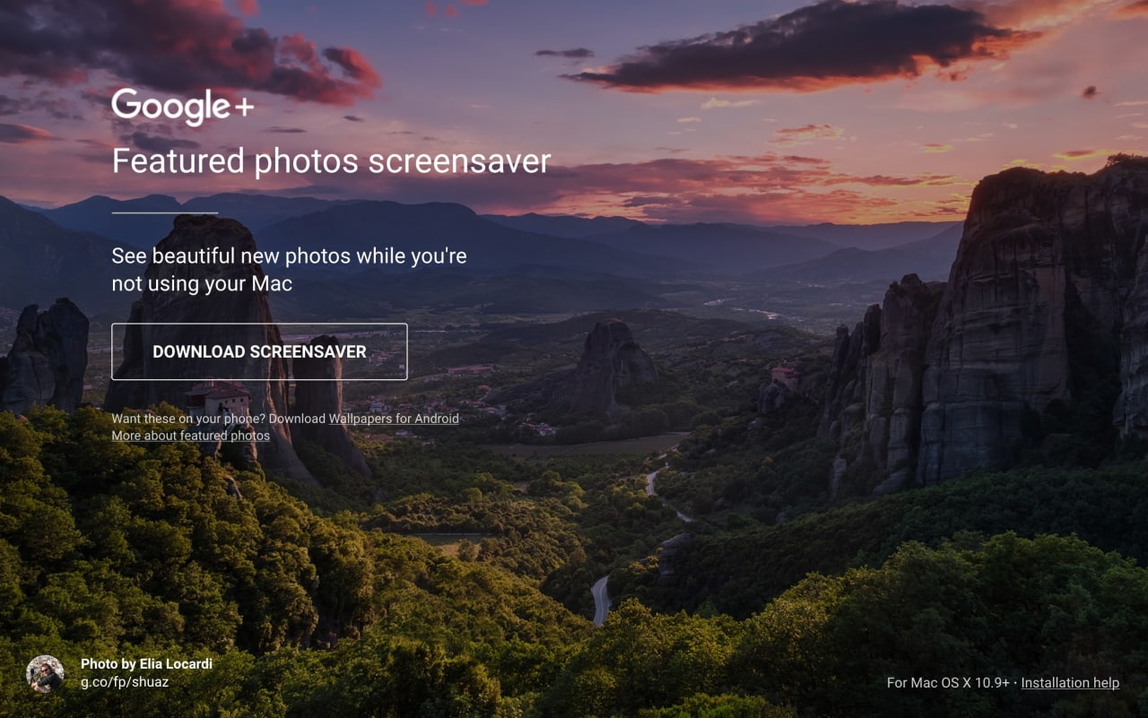 Google Releases Featured Photos Screensaver for Mac iClarified