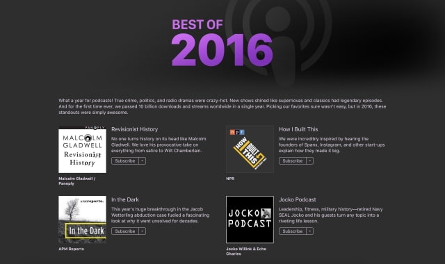 Apple Names Its Picks for Best Apps, Movies, Music, Books, Podcasts and TV Shows of 2016