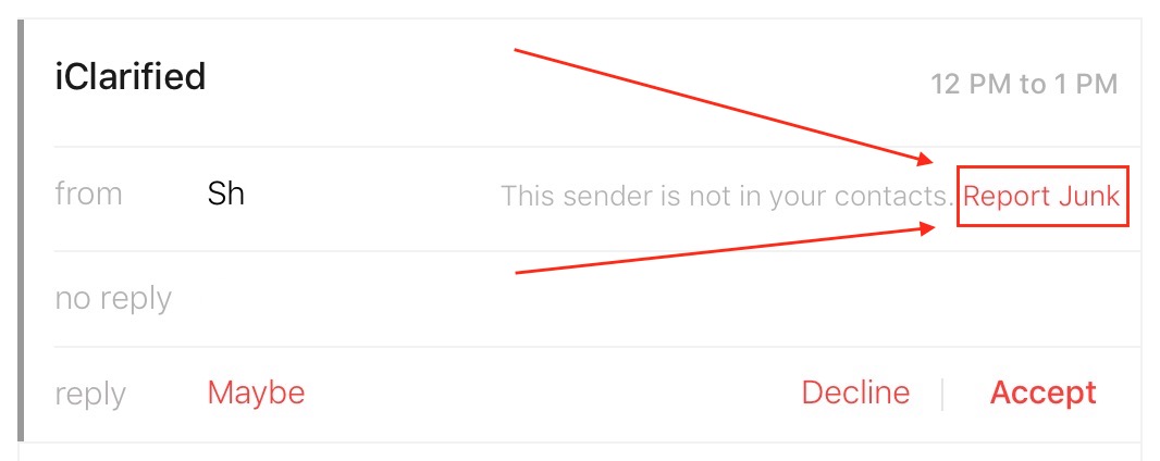 Apple Adds &#039;Report Junk&#039; Option to iCloud Calendar Invites