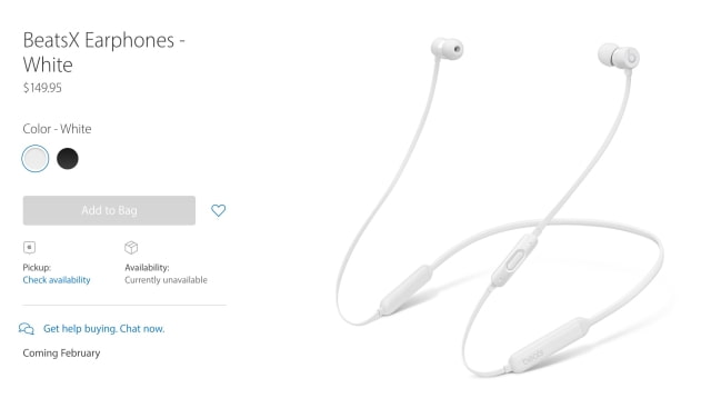Apple Officially Delays Release of BeatsX Earphones Until February