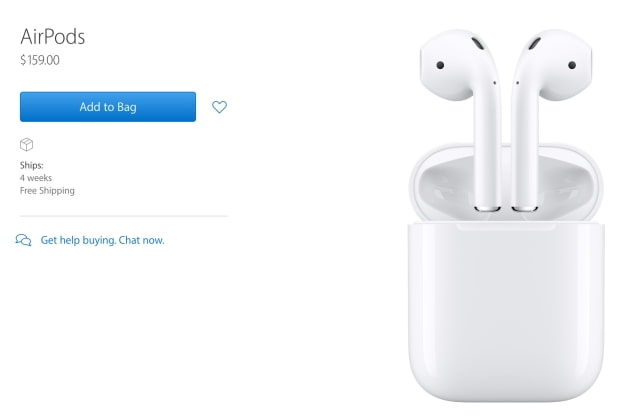 Initial Supply of Apple AirPods Already Sold Out