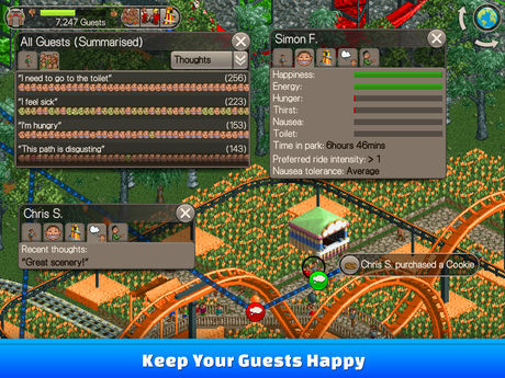 Atari Releases RollerCoaster Tycoon Classic for iOS