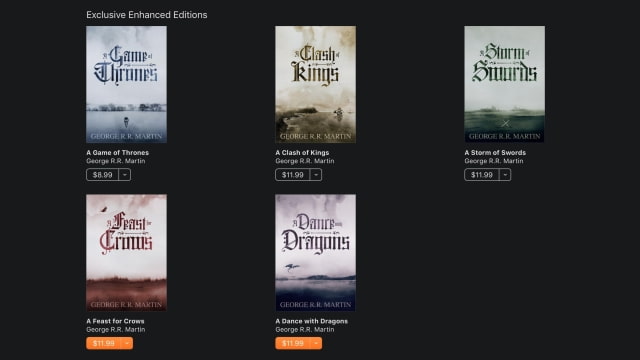 Apple Posts Promos for Enhanced Editions of &#039;A Song of Ice and Fire&#039; Exclusive to iBooks [Video]
