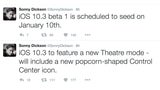 Apple to Seed iOS 10.3 With New Theater Mode on January 10th?