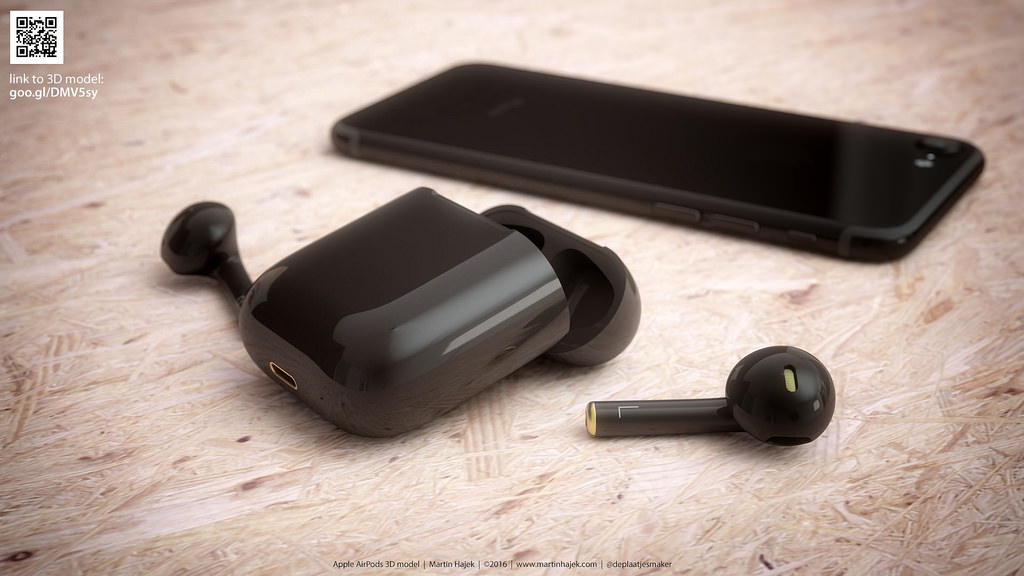 Apple&#039;s AirPods Rendered in Jet Black! [Images]