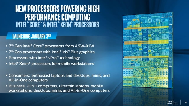 Intel Announces New 7th Gen Kaby Lake Processors Likely Headed to Mac