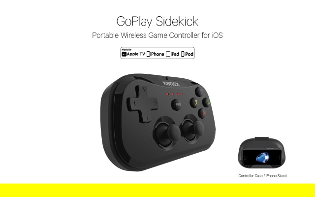 Kanex Introduces GoPlay SideKick Wireless Game Controller for iOS