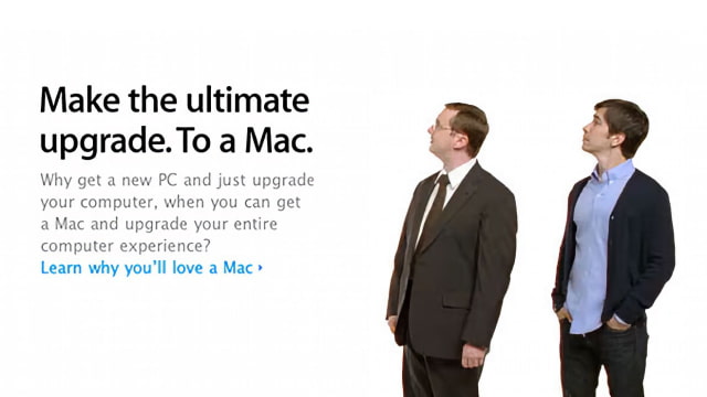 New Apple Get a Mac Web Ad: Ultimate Upgrade