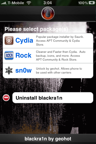 Geohot Posts First Screenshot of BlackSn0w Unlock