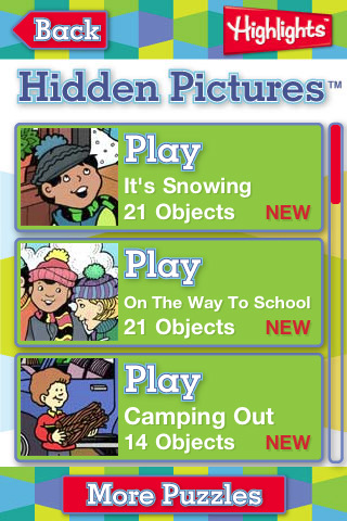The Hidden Pictures Game on the iPhone