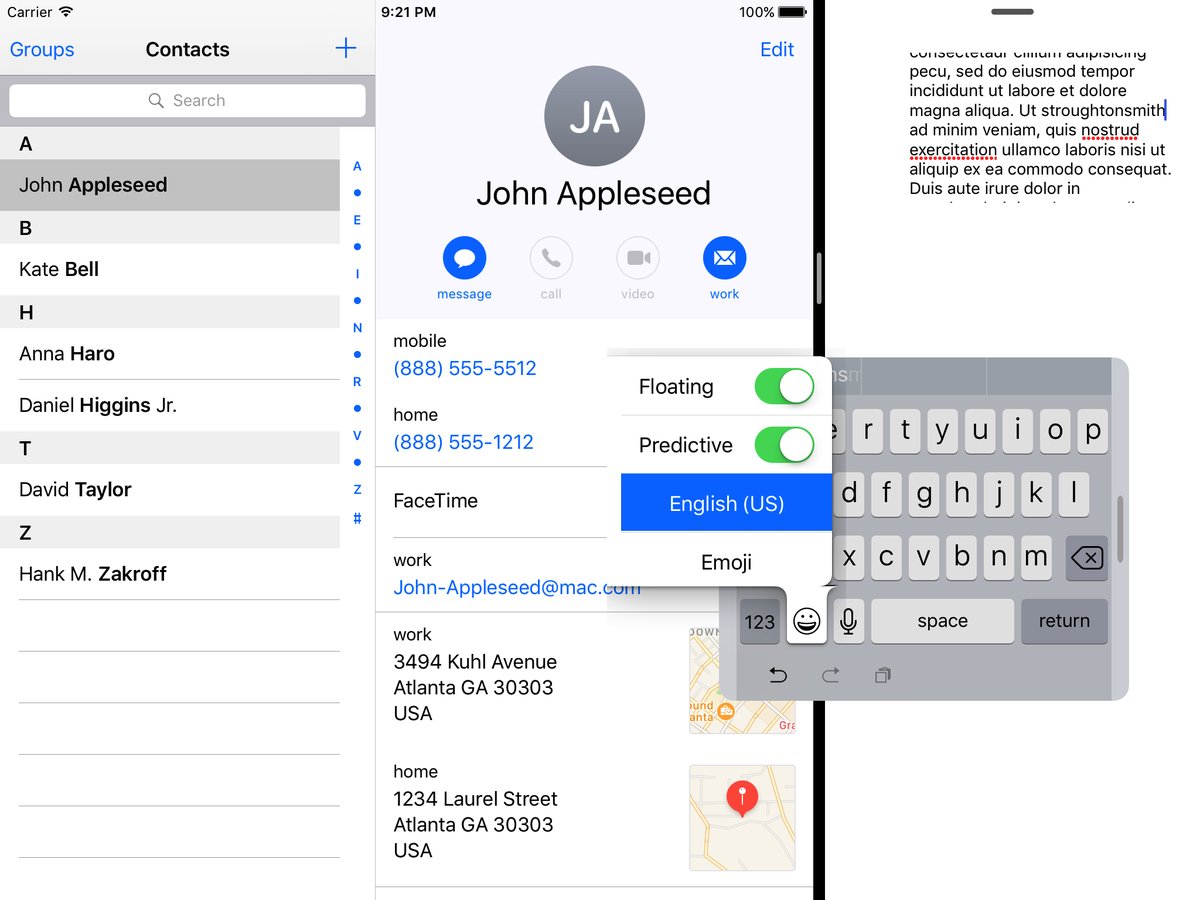 iOS 10.3 Beta Contains Hidden One-Handed Floating Keyboard for iPad [Images]