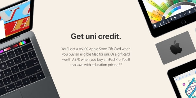 Apple Launches Back to School Promotion in Australia, New Zealand, and Japan