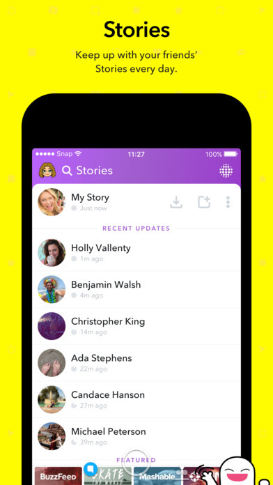 Snapchat Launches Today Widget for iOS