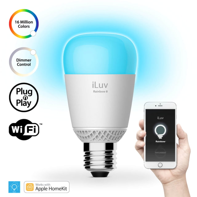 iLuv Launches Rainbow8 Multicolor LED Smartbulb That is WiFi Enabled, Apple Homekit Certified