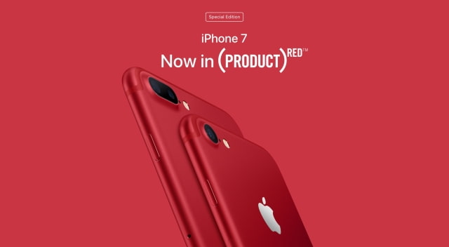 Apple Announces RED iPhone 7 and iPhone 7 Plus 