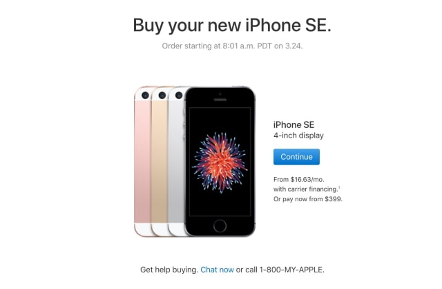 Apple Doubles iPhone SE Storage Capacity With New 32GB and 128GB Models