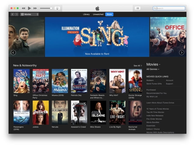 Apple Releases iTunes 12.6: &#039;Rent Once, Watch Anywhere&#039; [Download]