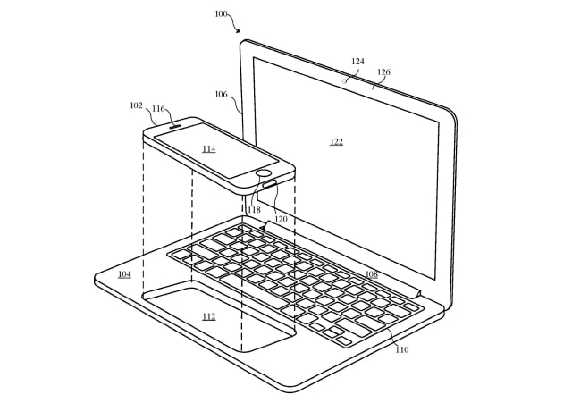 Apple Files Patent for MacBook Powered By Docked iPhone [Images] 