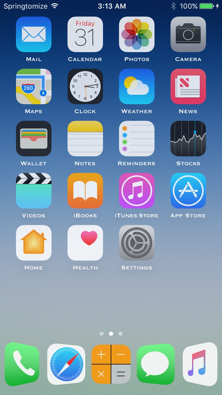 Springtomize 4 Customization Tweak Released for iOS 10