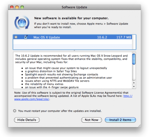Apple Releases Mac OS X Snow Leopard 10.6.2