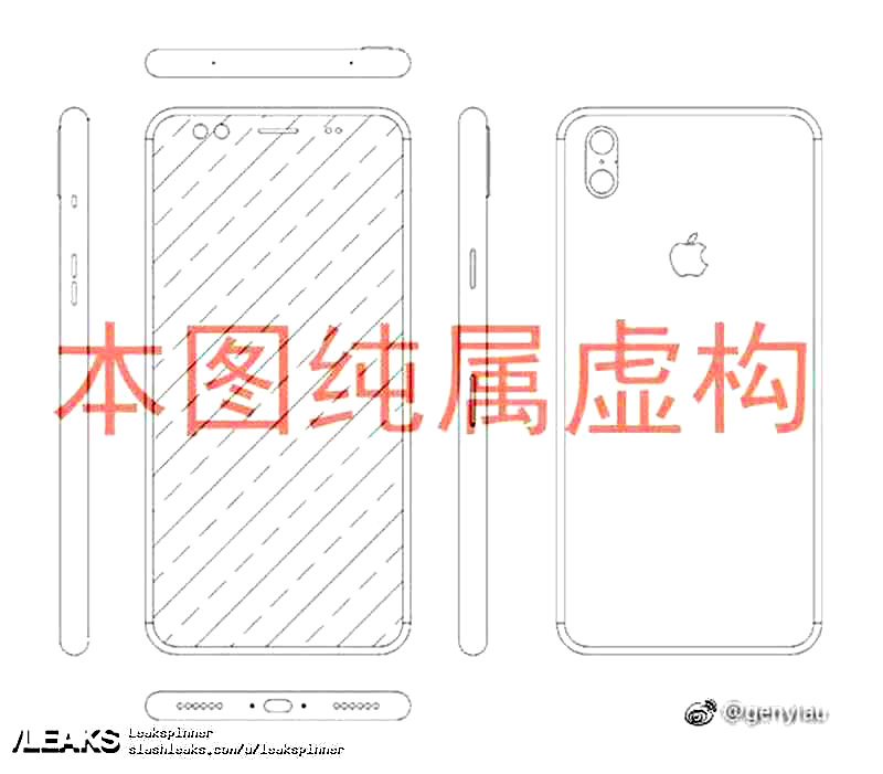 Leaked Schematics and Drawings Allegedly Reveal Apple iPhone 8 Design [Images]