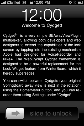 Saurik veröffentlicht Cydget Framework für iPhone Lockscreen Widgets