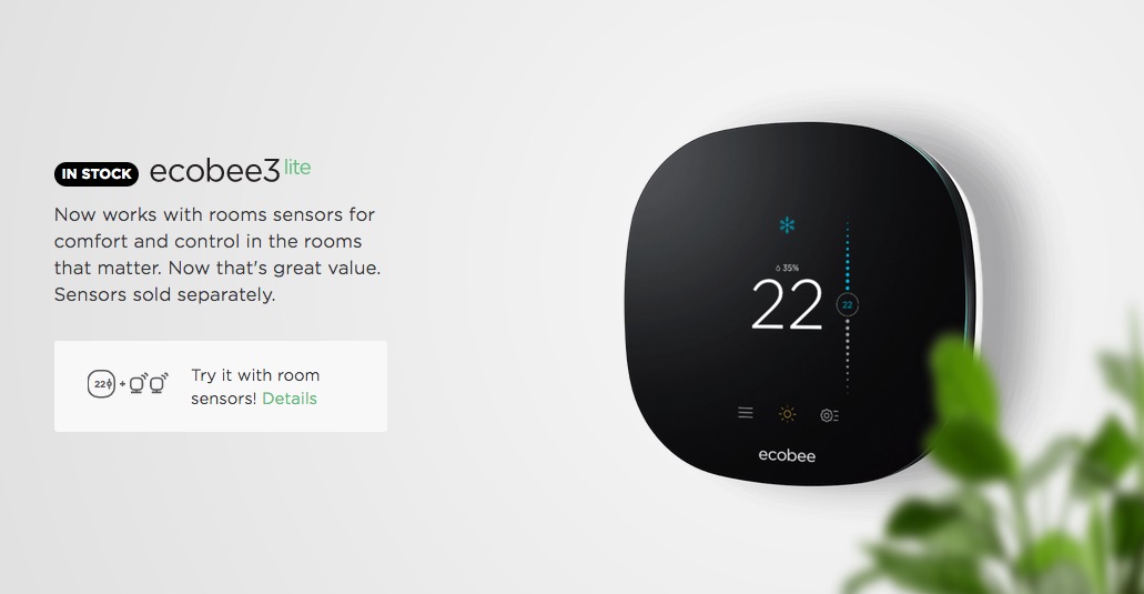 Ecobee3 Lite HomeKit Thermostat is Now Compatible With Room Sensors