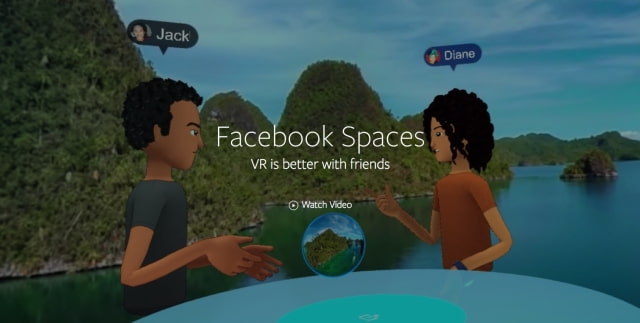 Facebook Spaces Lets You Hang Out With Friends in a VR Environment