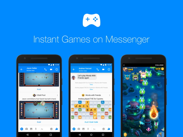 Facebook Begins Global Rollout of Instant Games on Messenger 