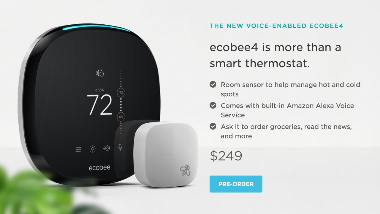 thermostat with alexa built in