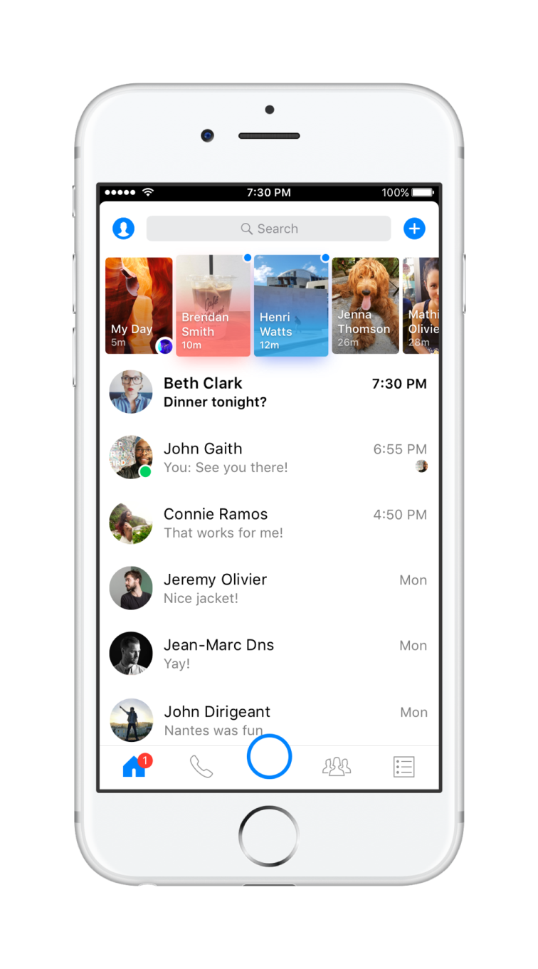 how to search old messages in messenger on iphone