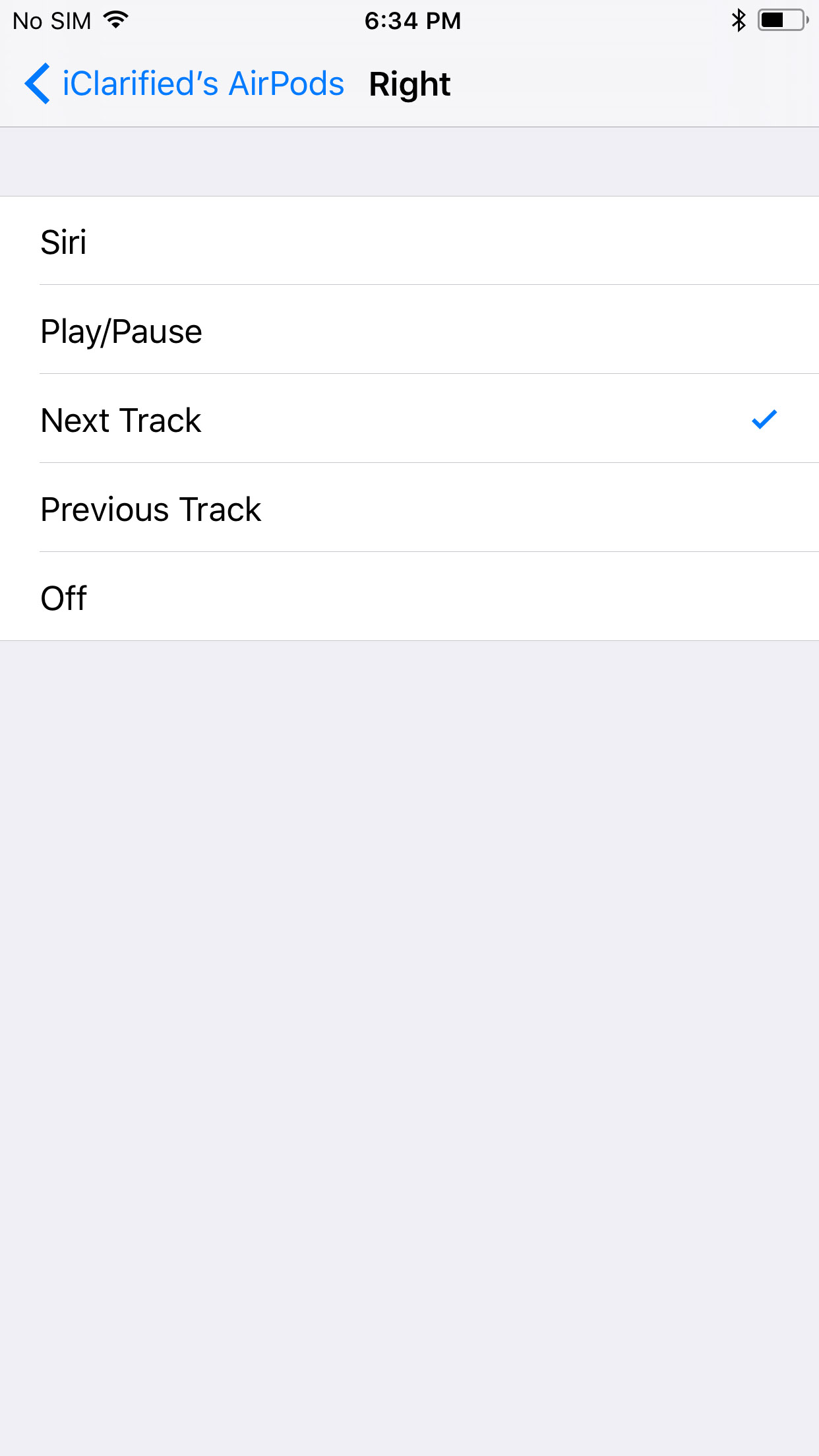 iOS 11 Adds Next Track and Previous Track Functionality to AirPods