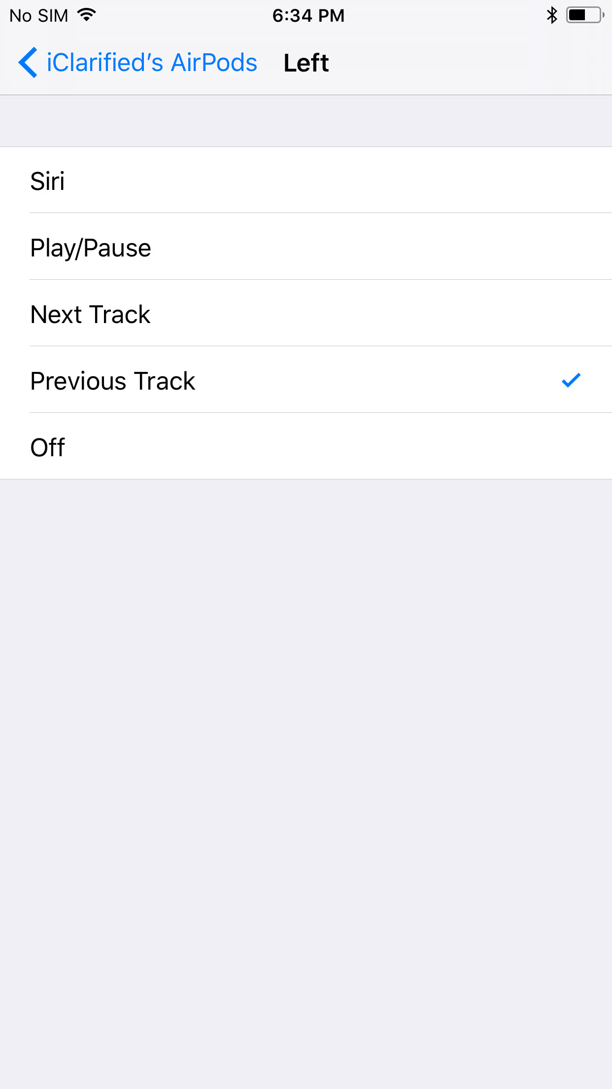 iOS 11 Adds Next Track and Previous Track Functionality to AirPods