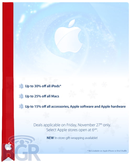 Apple&#039;s Black Friday Ad Leaked?