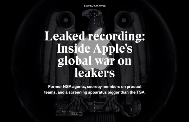 Recording of Apple&#039;s Internal Briefing on &#039;Stopping Leakers&#039; Gets Leaked