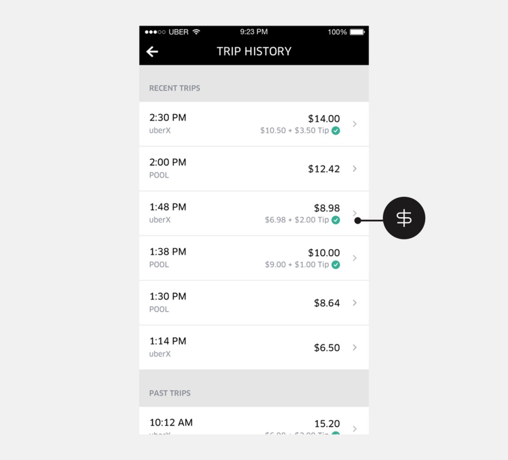 Uber Announces Tipping